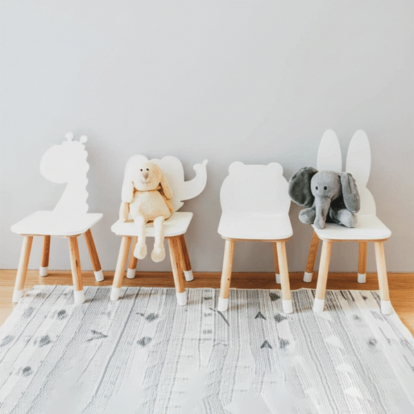 Mesa con silla de animales varios - Imagen 2